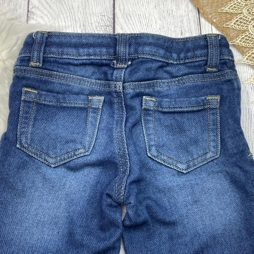 Cherokee Girls Pants Size 5 Super Skinny Crop Soft Comfy Faux Denim Pants
